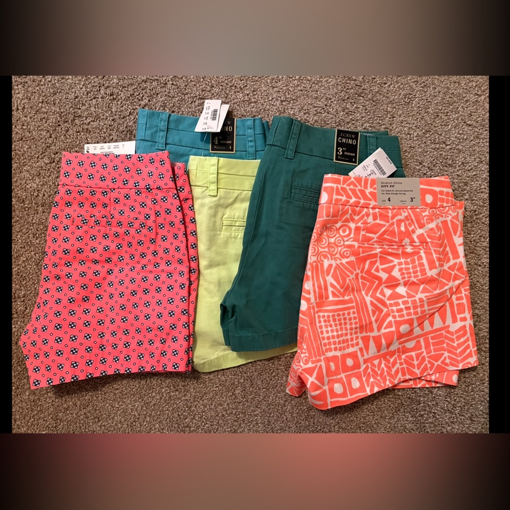 Lot of J. Crew chino shorts (size 4 and 6)